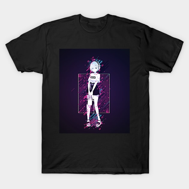 Re:Zero kara Hajimeru Isekai Seikatsu -: Rem chan - dynamic art Style T-Shirt by EhsanStore